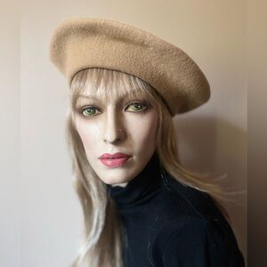 Carmel Wool Beret Hat
